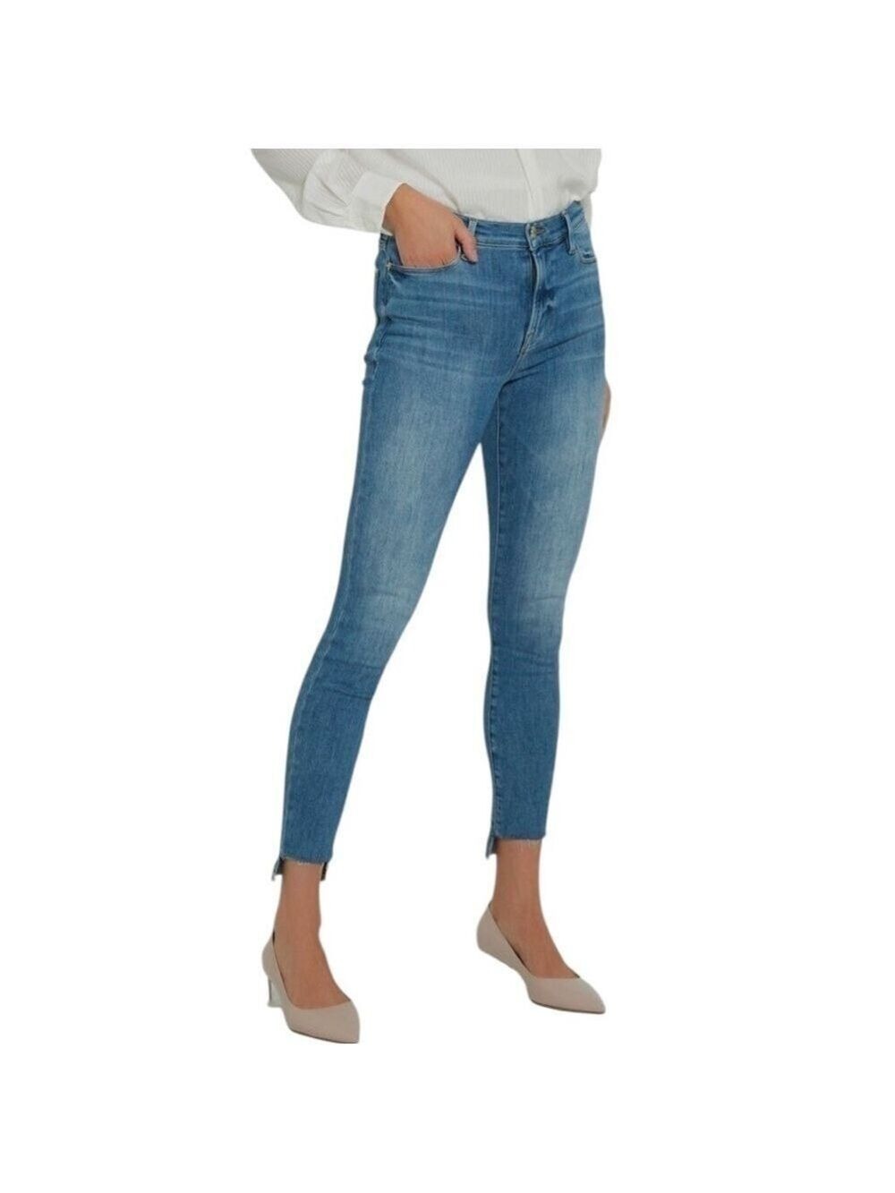 Frame Le High Skinny Step Hem Jeans Size 25